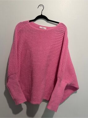 Shop Talulah Pink Oversized Ribbed Knit Sweater L